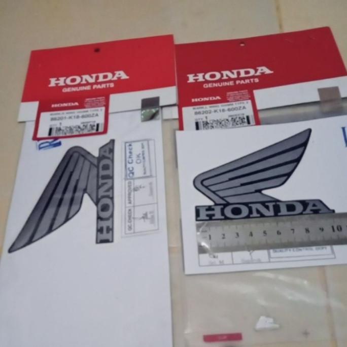 Sticker Stiker Logo Sayap Honda 100Mm Cb150 Verza Original Sepasang Aksesoris Sepeda Motor