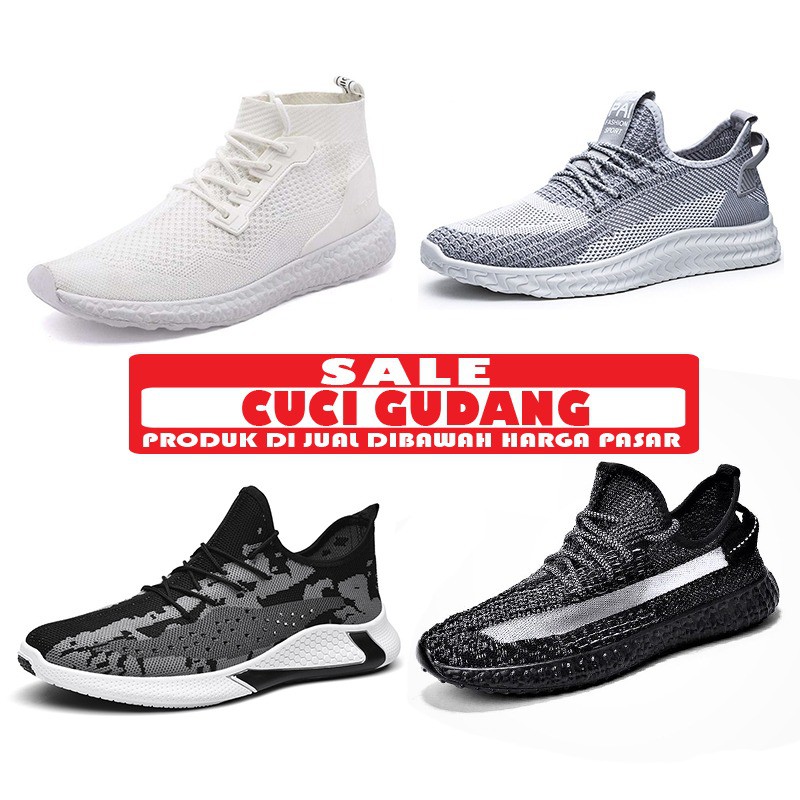 Penghabisan Stock Sepatu Sneakers Pria Kualitas IMPORT Sangat Keren Bagus Dan 100% BARU