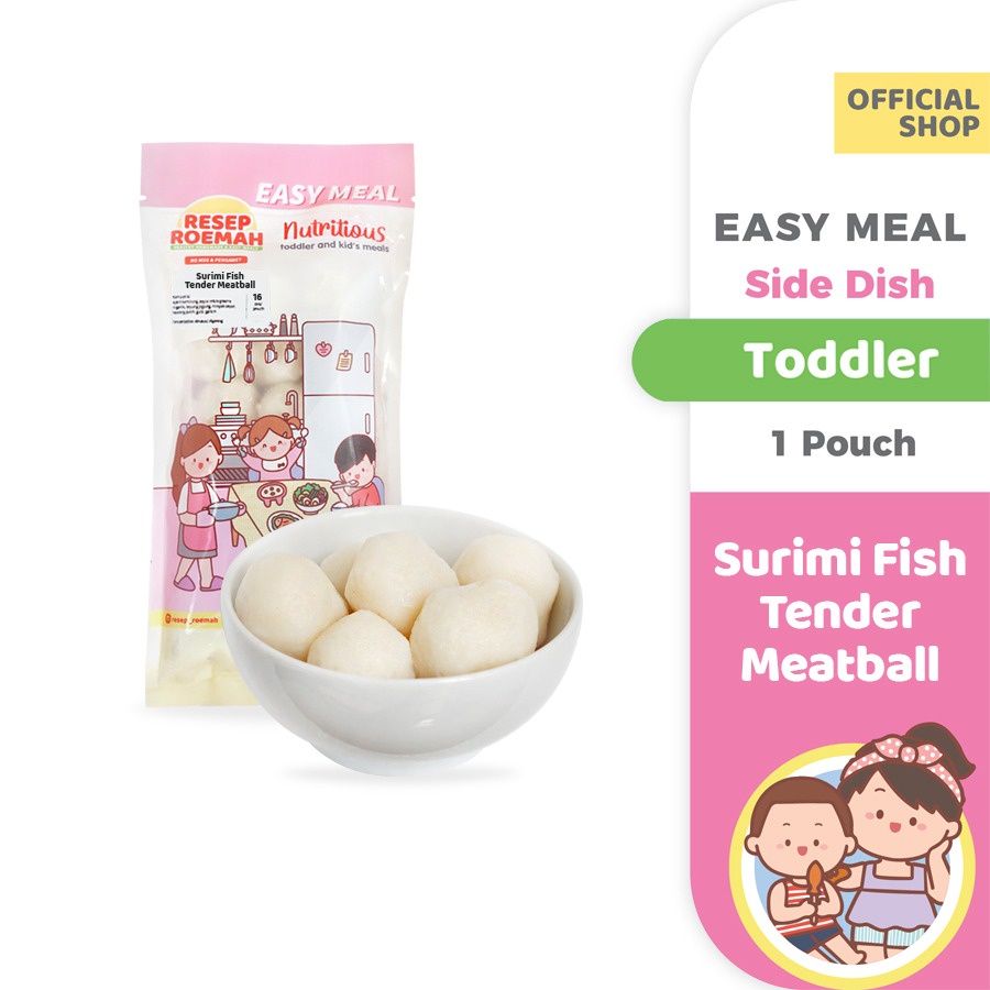 

ResepRoemah Surimi Fish Tender Meatball / Bakso Ikan Surimi / Toddler & Kids / Healthy Frozen Mpasi / No MSG