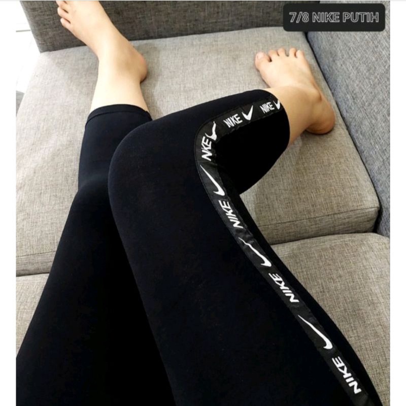 NEW LEGGING IMPORT 7/8 LIST COKLAT / LEGGING MURAH/ LEGGING IMPORT