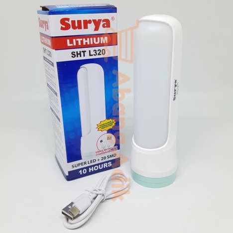 Surya SHT L320 Senter LED Super Terang / Lampu Emergency 2 in 1