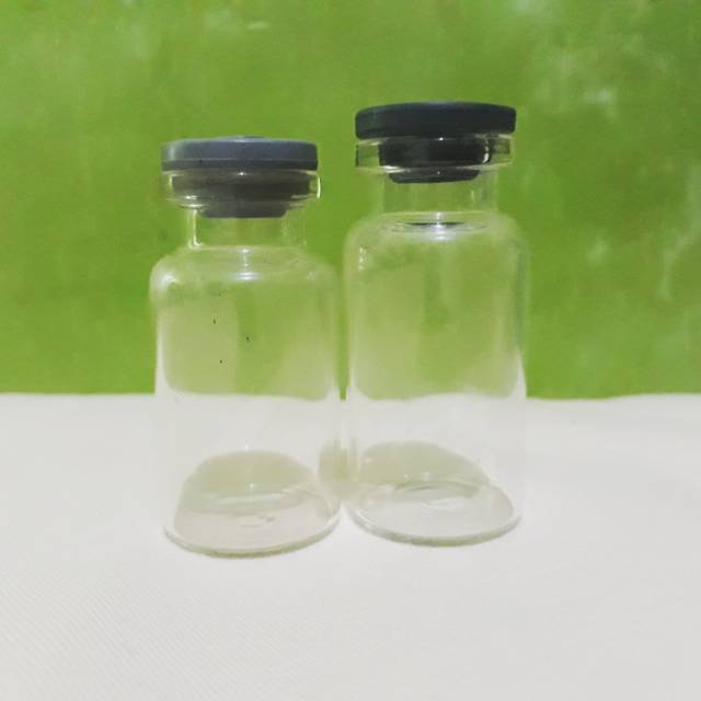  Botol  kaca  vial bening tutup karet 10 ml  Shopee Indonesia