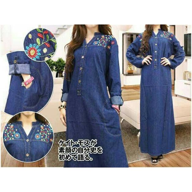 Sale Gamis Levis Jumbo Bordir Paling Murah