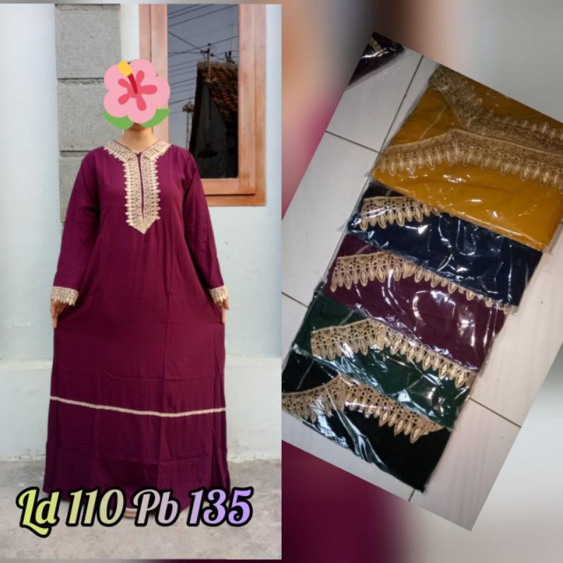 DASTER ARAB ZEEMA | RAYON SUPER GRADE A | RESLETING DEPAN BUSUI | RENDA MILO-Ld zeema polos