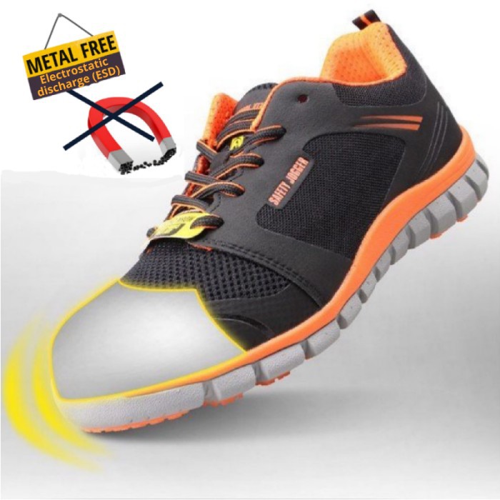 Import sepatu safety anti static ringan hanya 400 gram ergonomic fashionable Berkualitas
