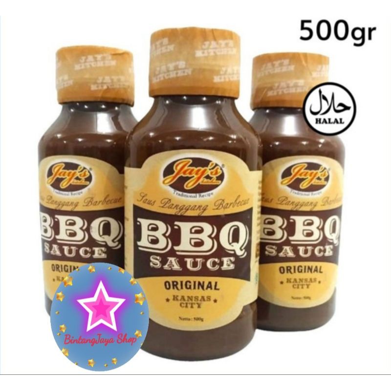 

BBQ Sauce original 500gr produk jay's kitchen / saus panggang barbeque