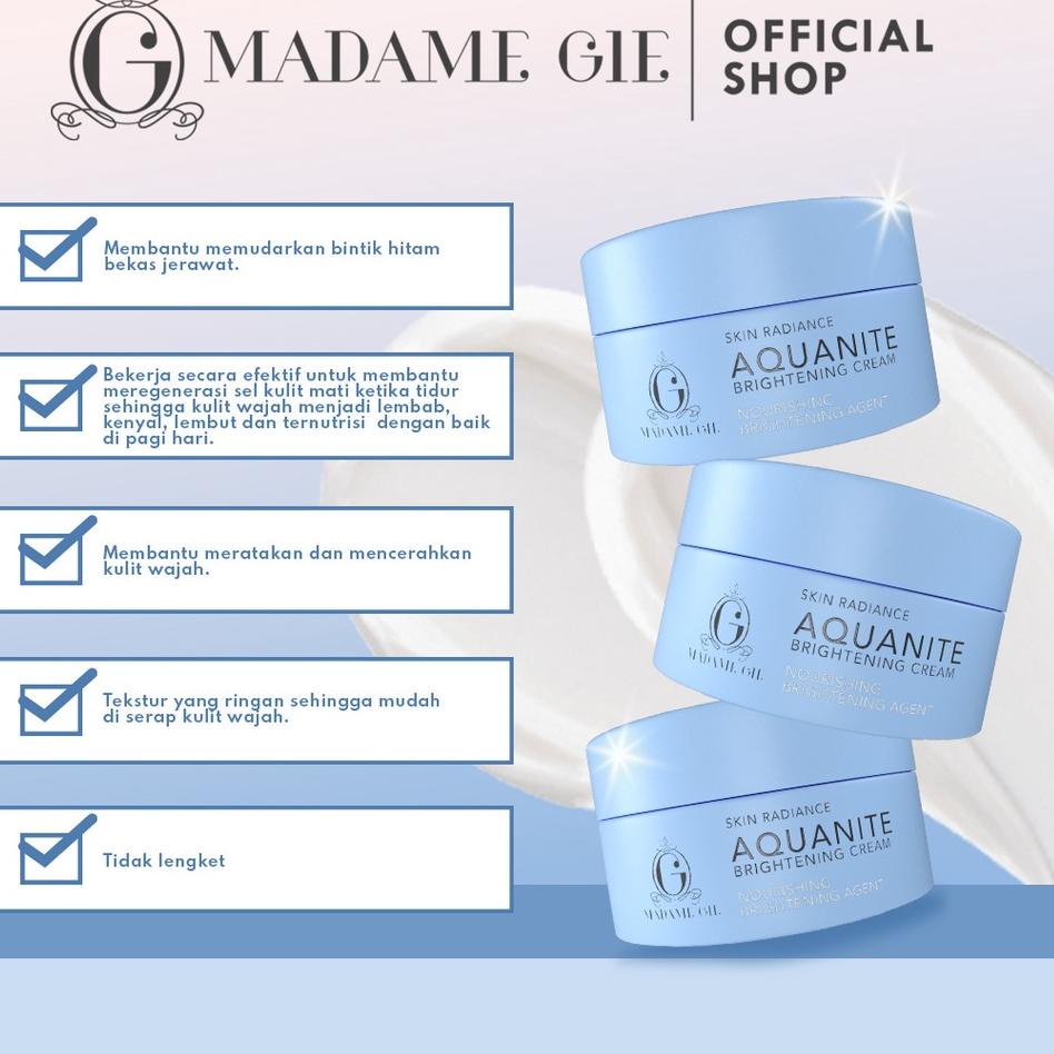 Madame Gie Skin Radiance Aquanite Brightening Cream - 20gr