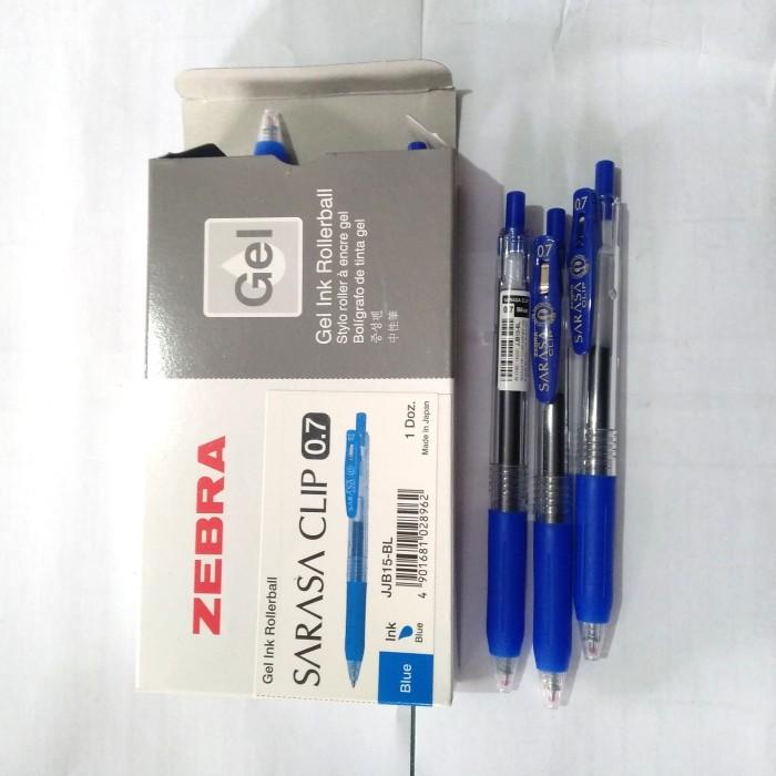 

Pulpen zebra sarasa 0,7 biru / bolpoint zebra sarasa 0,7