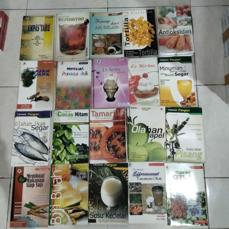 Buku Aneka Olahan / Masakan/  Kecap Dari Air Kelapa / Tortilla / Antioksidan / Asam Jawa / Permen Ka