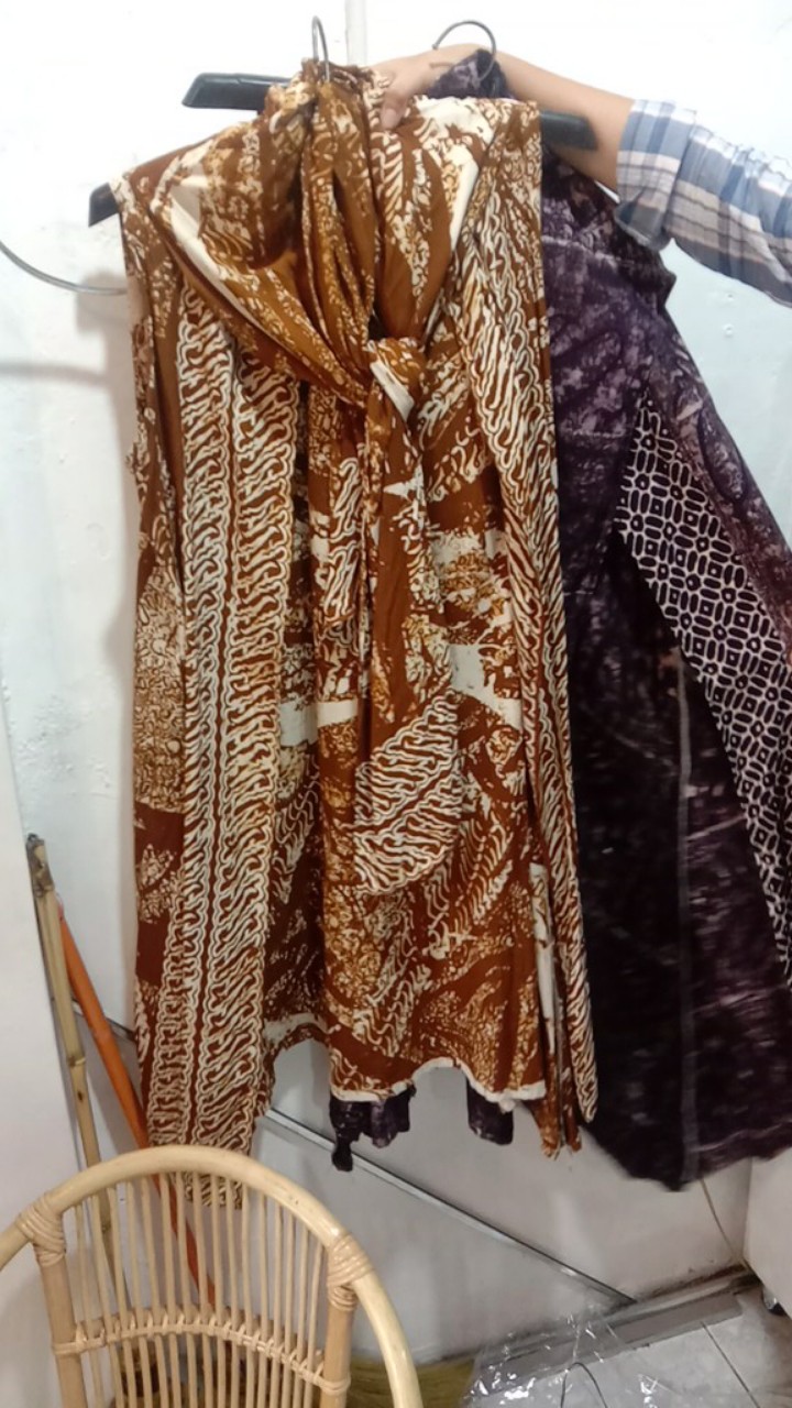 Outer Syal - Outer Batik Cap - Outer Batik Tulis