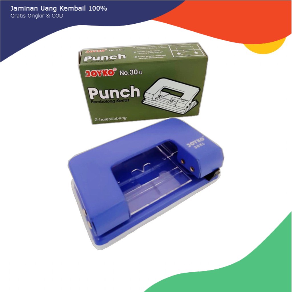 

Pembolong Kertas/Paper Punch/Hole Punch/Pelubang Kertas Joyko 30XL