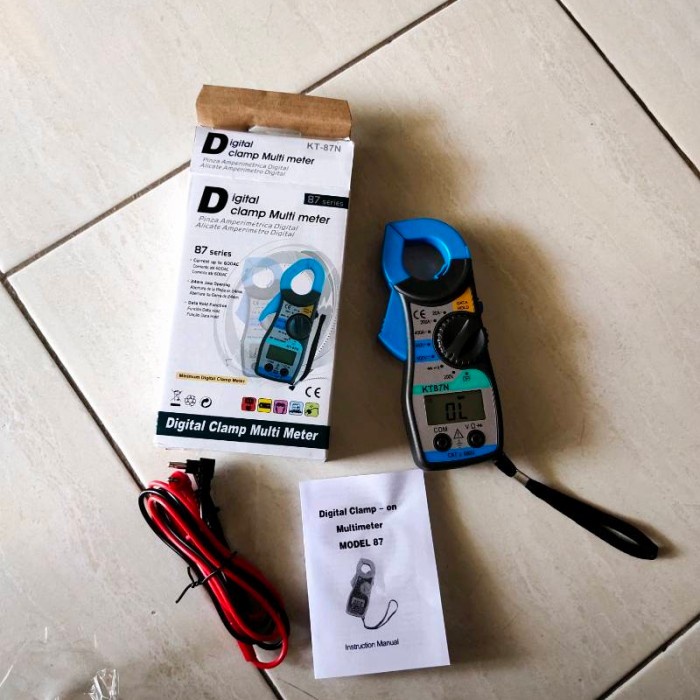 Digital Clamp Meter Tang Ampere Digital 87 Series KT - 87 FREE 2 BATRE