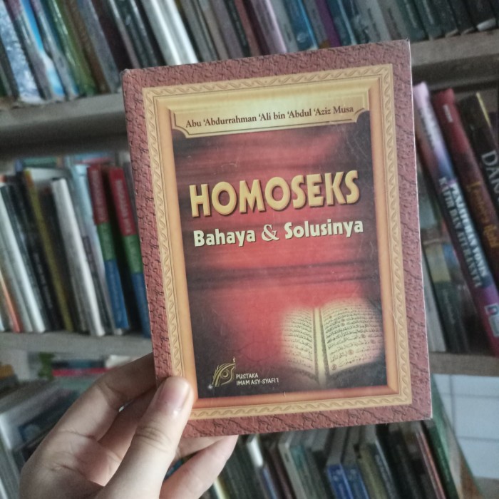 Buku Homoseks Bahaya & Solusinya Abdurrahman Ali preloved original