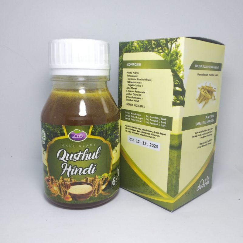 

Madu Qusthul Hindi Washaf 6in1 Asli Madu Herbal Pernafasan Bronkitis Asma