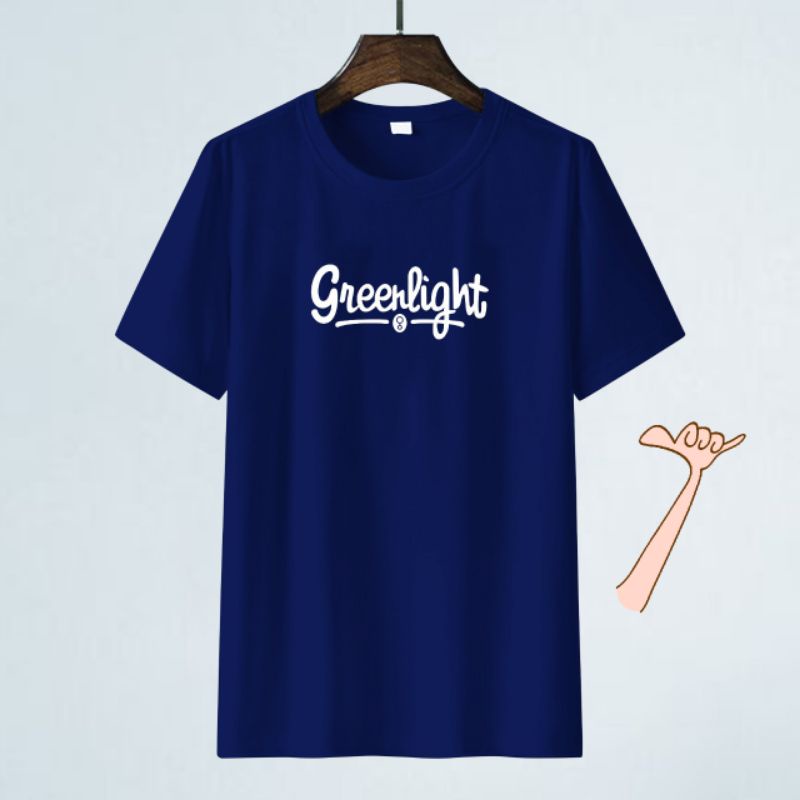 Baju Kaos Pria Distro T-Shirt Greenlightt fit M,L,XL,XXL