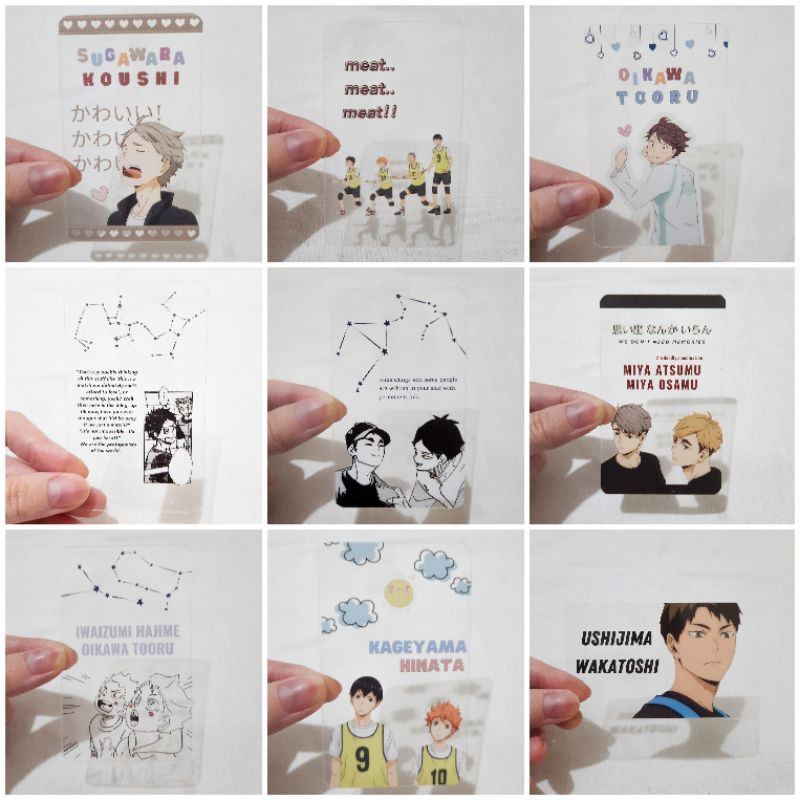 Haikyuu Transparent Photocard