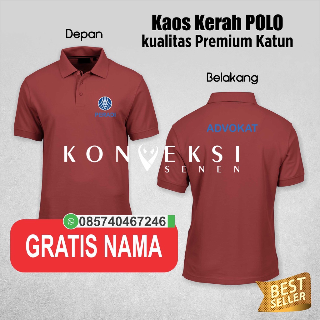 kaos peradi kaos advokat | kaos polo katun