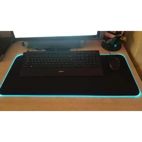 ORY XL Mouse Pad Gaming RGB LED Light 7 Warna Mousepad Besar Alas Keyboard Desk Mat Anti Slip MPRO1