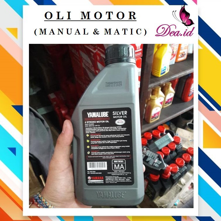 [DEASTORE] OLI MOTOR YAMALUBE SILVER ORIGINAL - OLI YAMALUBE RACING ORIGINAL 100 % - 1 LITER