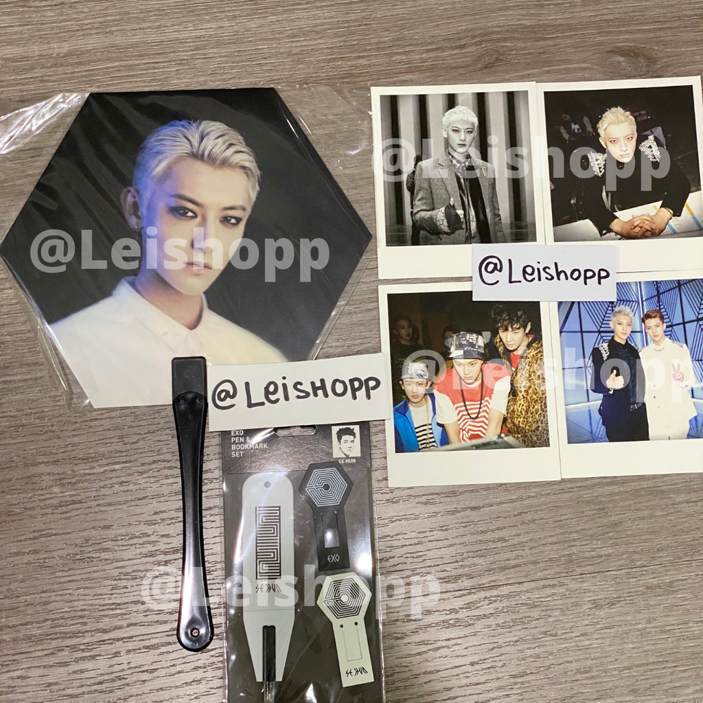 EXO Overdose - Kipas / Fan Tao , Bookmark Sehun , Polaroid Sehun Chanyeol Kai Tao