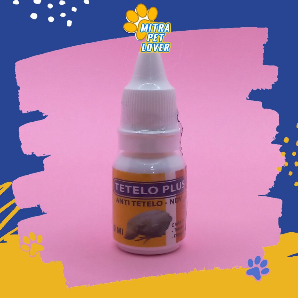 OBAT ANTI TETELO NDV AYAM - TETELO PLUS DROP 10 ML ORIGINAL - ATASI SAKIT UNGGAS LEMES LESU LUMPUH NGOROK PILEK GANGUAN SYARAF - AMPUH - MURAH ASLI GARANSI KUALITAS - PET ANIMAL HEALTHCARE &amp; VETERINARY TAMASINDO OBAT &amp; VITAMIN TERNAK HEWAN MITRAPETLOVER