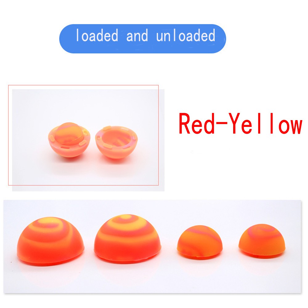 Notebook computer cooling ball foot pad universal radiator silicone portable apple anti-skid pad elevated bracket base-Red Yellow