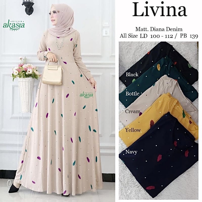 Rukmini Maxy - Gamis Lemon Skin Premium Busui - Rukmini Jumbo Maxy / 035 - 5103 / 033-5566