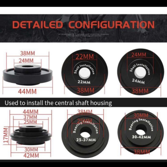 MUQZI Centar shaft bottom bracket install Removal tool BB86/30/92/PF30