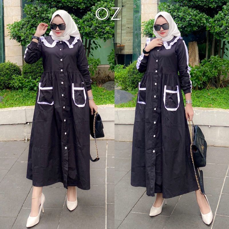 Sasa Dress Rayon Gamis Premium Gamis trq