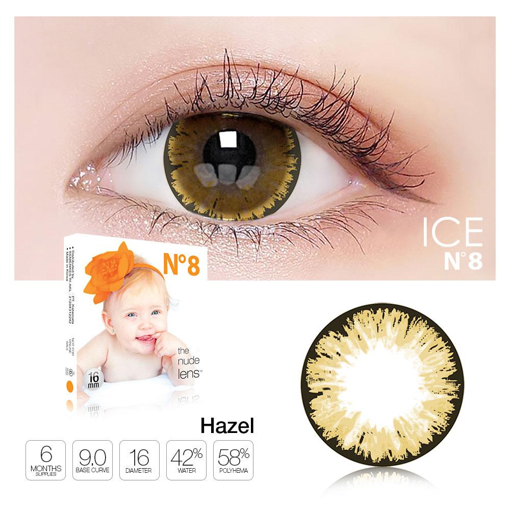 SOFTLENS ICE N8 / ICE NO8 BY X2 FREE LENSCASE / SOFLENS / SOFTLEN