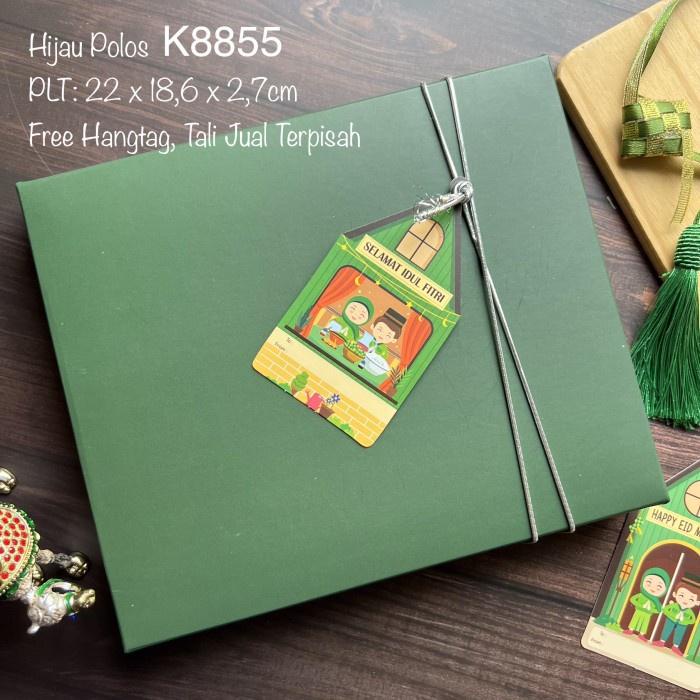 

10pcs kotak Hijau Polos +Mika Sekat K88| K8855 Nastar/Lapis Legit, SET LENGKAP best seller