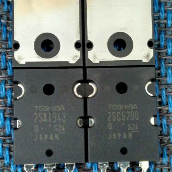 Bagus 10 Set 2Sa1943 - 2Sc5200 A1943 - C5200 Transistor Final Toshiba Gilaa