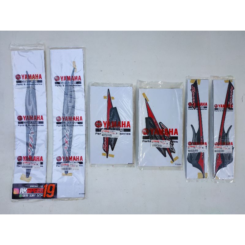 striping yamaha mio sporty hitam 2006 2007 asli original