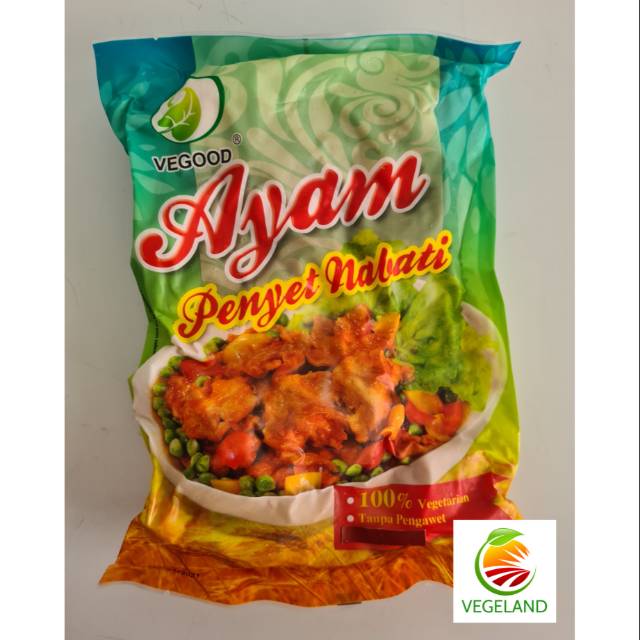 

Vegood Ayam Penyet Nabati Vegetarian 450gr, daging vegetarian 450gr