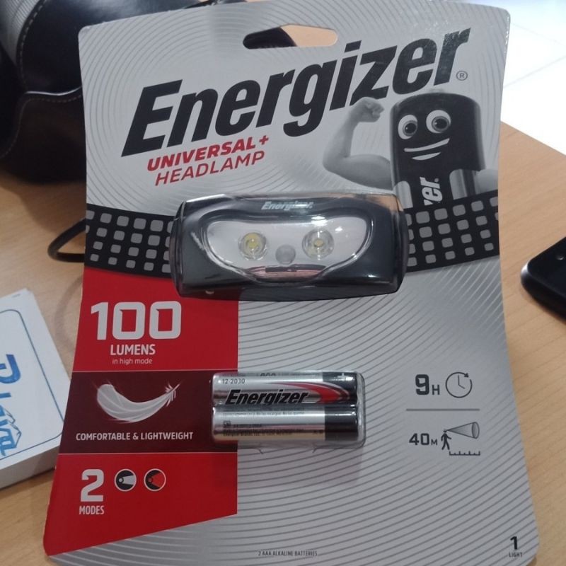 [Bisa COD Free] Headlamp Energizer 3 LED 2 in 1 infra red &amp; white - Energizer 350 - 100 lumens