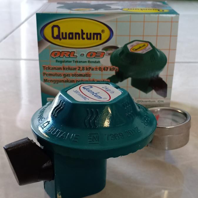 TERBAIK Regulator Quantum QRL 03, regulator elpiji, lpg,kepala regulator, gas