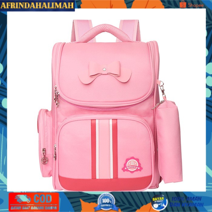 

{TERBARU} TAS SEKOLAH ANAK Tas Wanita CEWEK COWOK Set Bottle dan Tempat Pensil - pink