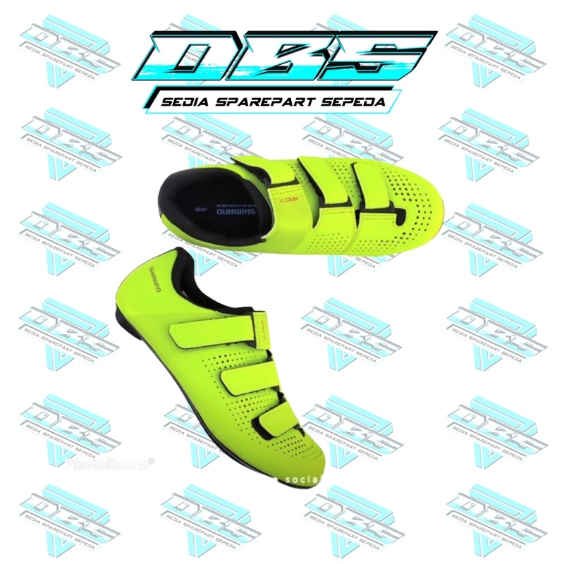 SEPATU SHIMANO RC100 YELLOW SHOES ROADBIKE RC1