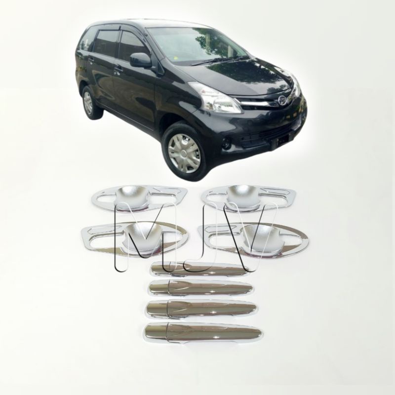PAKET OUTER COVER HANDLE PEGANGAN PINTU ALL NEW AVANZA XENIA 2012-2015 CROM