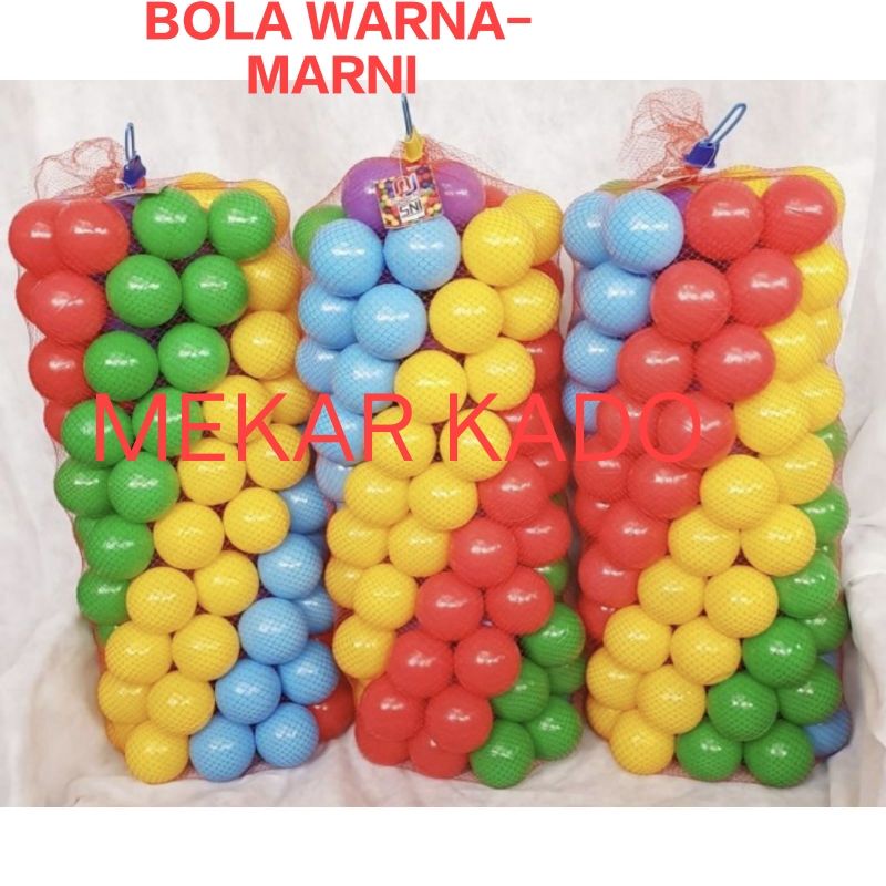 Jual Mainan Bola Bola Plastikmandi Bola Rainbowpastel Dan Metalik Isi 100pcs Shopee Indonesia 3331