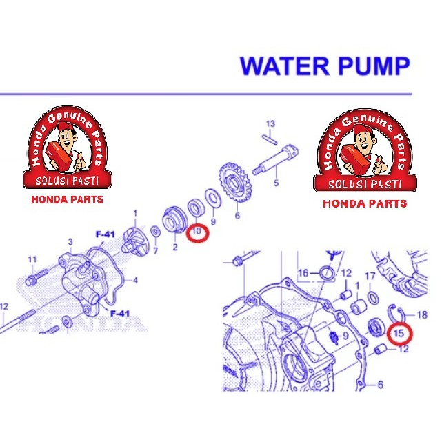 SIL SEAL BAK KOPLING OIL  WATER PUMP 12X20X5 CB CBR SONIC  SUPRA GTR 150R CBR CRF 250R CS1 AHM HGP