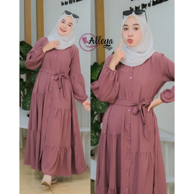 SYAHIRA DRESS BY ALLEYA ORI100%AB COLLECTION GROSIR