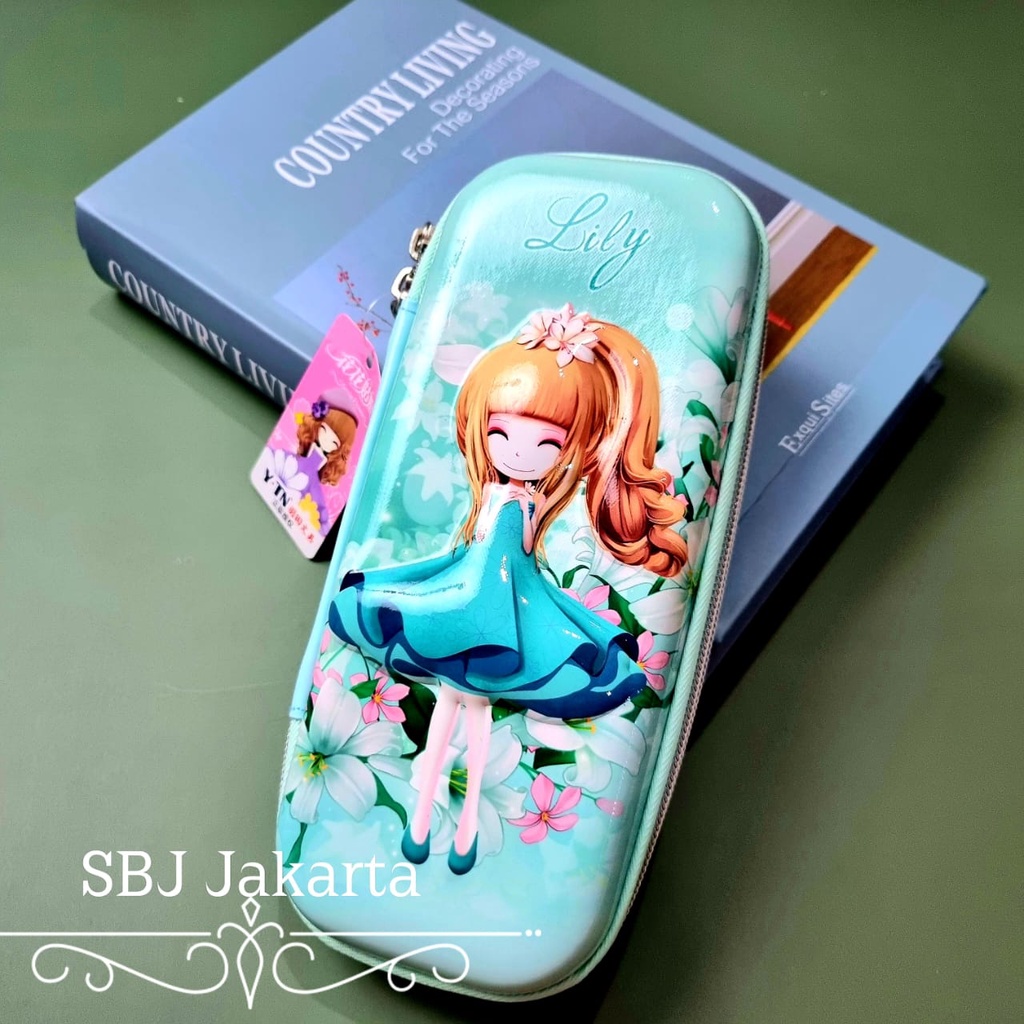 Tempat pensil Kotak pensil  3D Hardcase Lily Aster