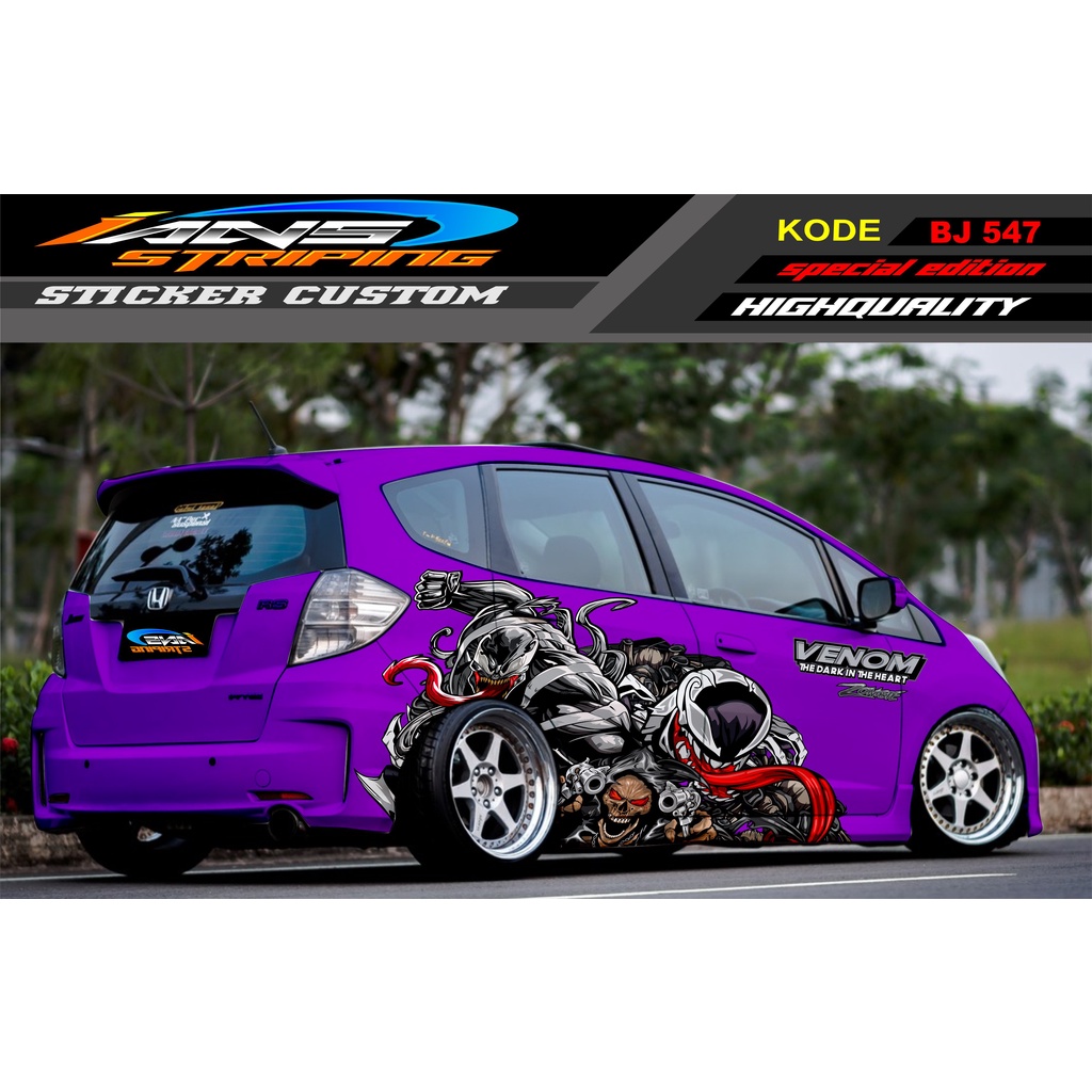 DECAL STIKER MOBIL JAZZ SIGRA BRIO YARIS SEDAN / STICKER SAMPING MOBIL / STICKER VARIASI MOBIL