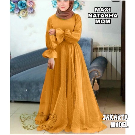 Busana Muslim Gamis Murah Gaun Pesta Muslimah Baju Pesta Wanita Kondangan Mewah Kekinian 2021 2022