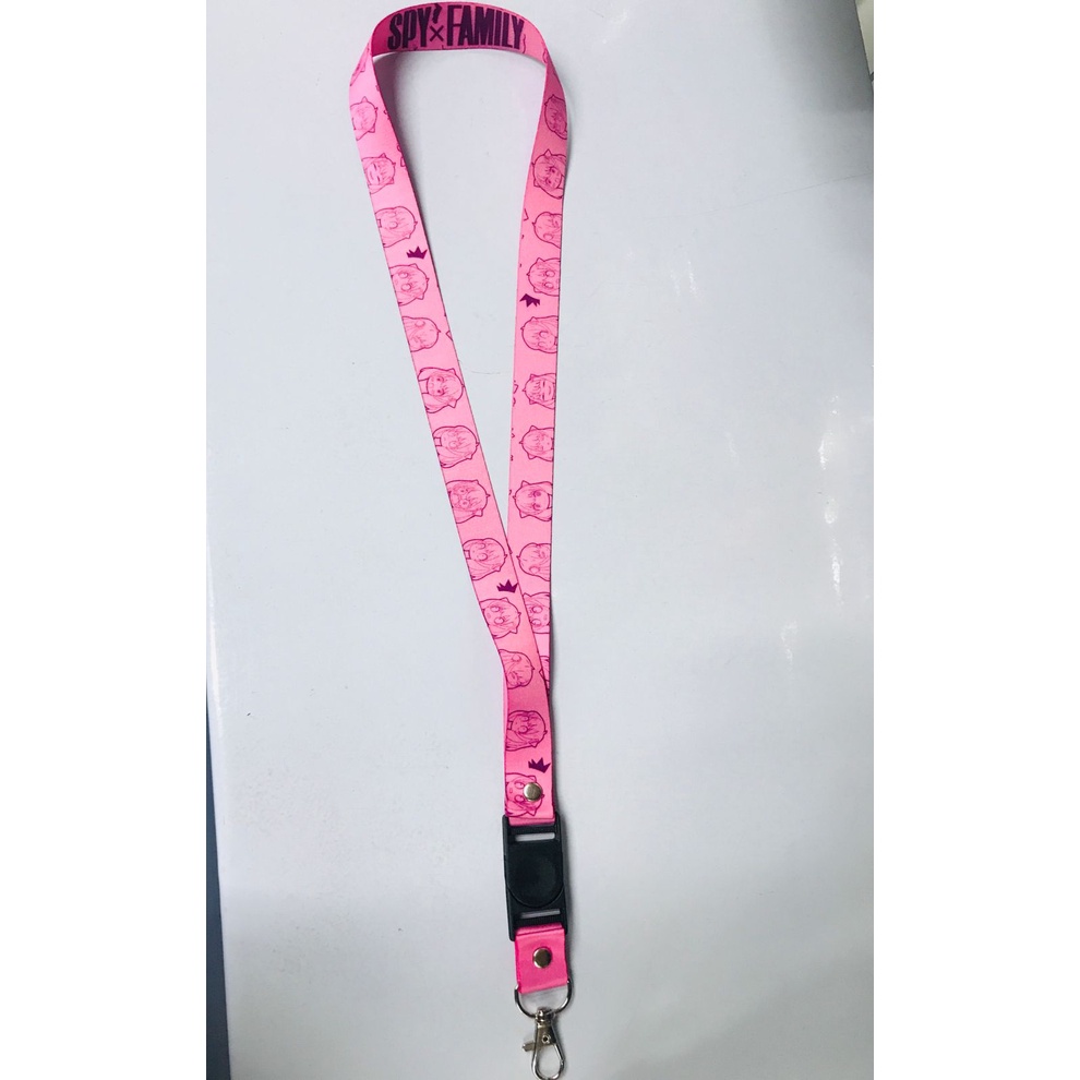 Lanyard Anya Forger Face Chibi Pink Anime Manga SPY X Family