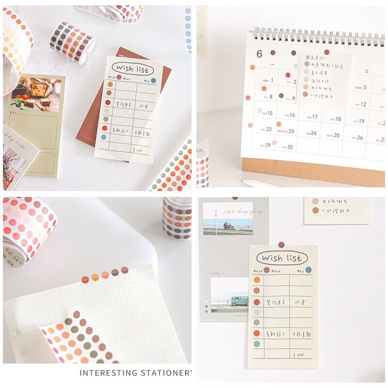 

(SHARING!! 50dots) sticker dot 0,7cm / sticker jounal / sticker bulat