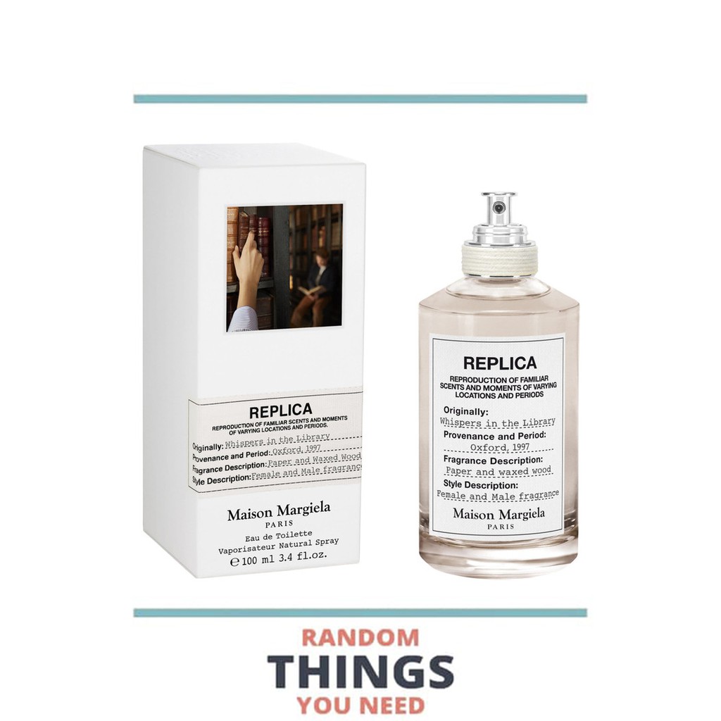 Maison Margiela Replica Whispers In The Library For Unisex Edt 100ml Shopee Indonesia