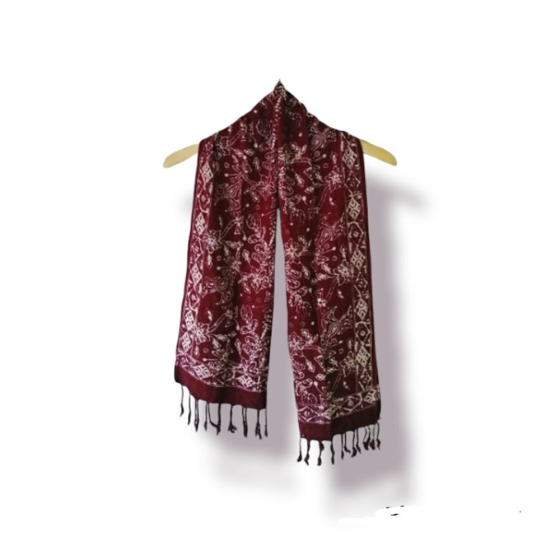 SYAL BATIK CAP PREMIUM RUMBAI-SCARF LEHER-4