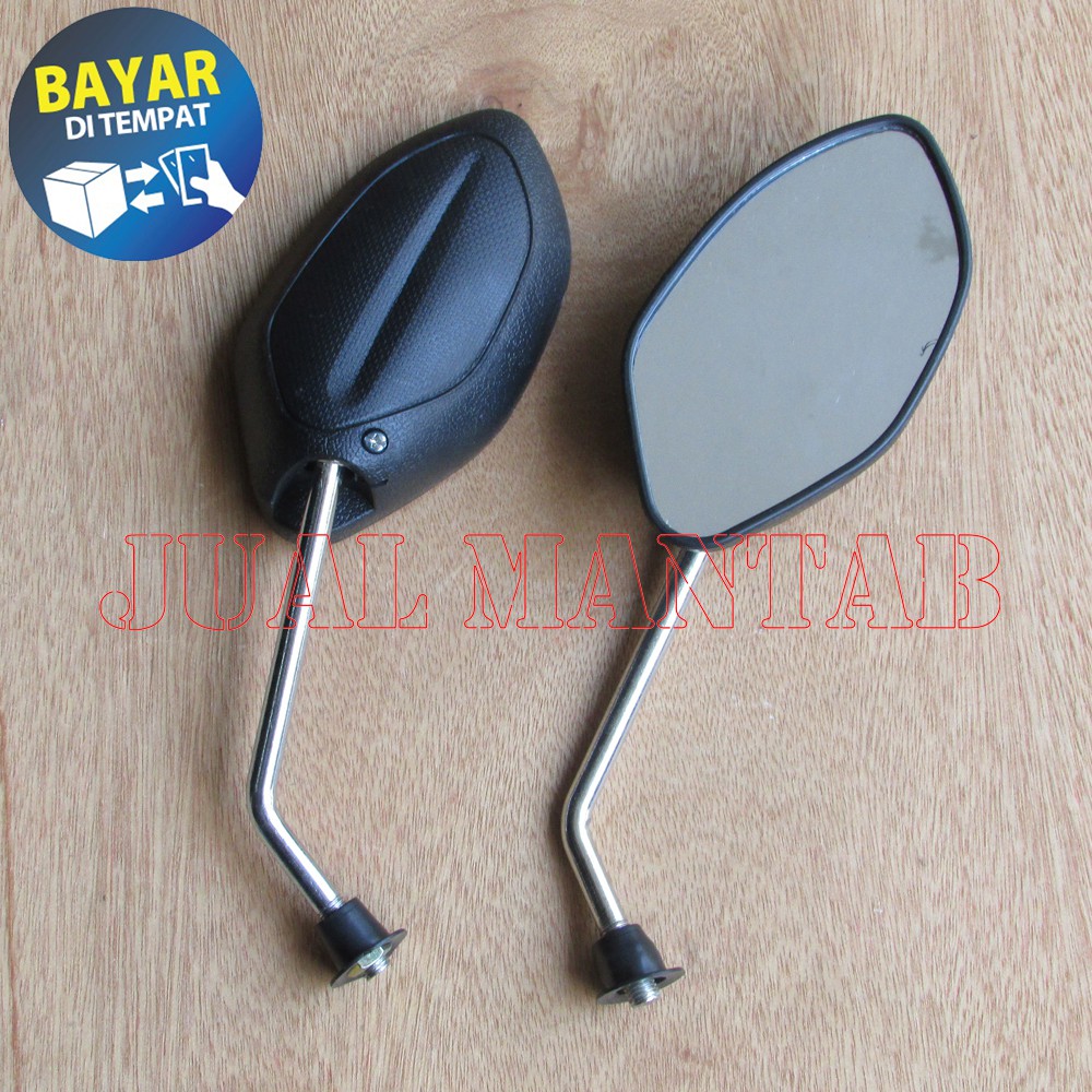 Variasi Aksesoris Spion Motor Model Beat Standart / standar EXC Drat Baut Honda Hitam Murah Laris